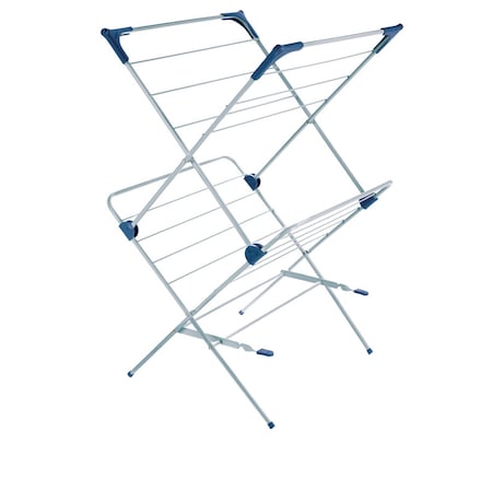 Polder Polder 37.5 in. H X 23.5 in. W X 21.25 in. D Plastic/Steel Accordian Collapsible Clothes Drying Rack DRY-4063
